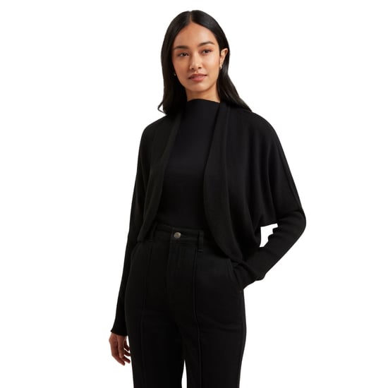 Ted Baker Gabrlaa Rundstrick-strickjacke, Kurz, Schwarz - Image 3