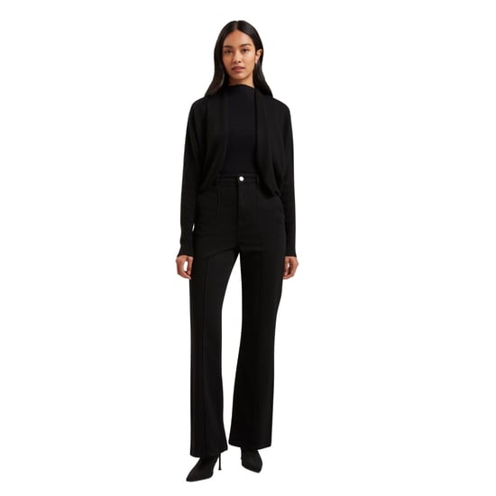 Ted Baker Gabrlaa Rundstrick-strickjacke, Kurz, Schwarz - Image 6