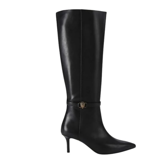Ted Baker Piperr Kniehohe Lederstiefel Mit Absatz, Schwarz - Image 2