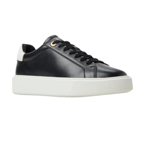 Ted Baker Lorieee Sneaker Aus Glattem, Schwarzem Leder - Image 1