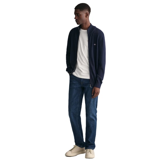 Gant Casual Cotton Zip Strickjacke - Image 5