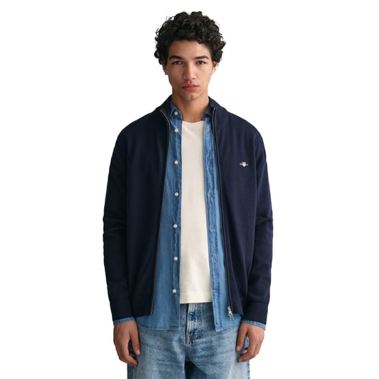 Gant Casual Cotton Zip Strickjacke - Image 6