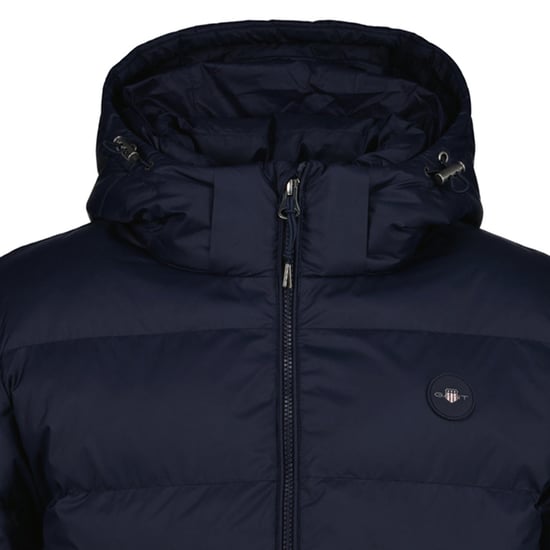 Aktive Cloud Langarmlogo-Detail Regular Fit Pufferjacke in Marineblau - Image 3