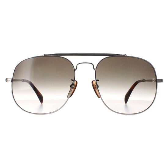 David Beckham Aviator Herren Palladium Silber Grün Verlauf DB7004/S - Image 1