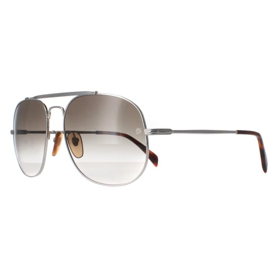 David Beckham Aviator Herren Palladium Silber Grün Verlauf DB7004/S - Image 2