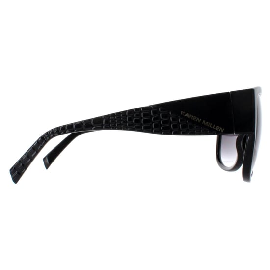 Karen Millen Quadrat Damen Schwarz Dunkelgrau Verlauf KM5050 - Image 4