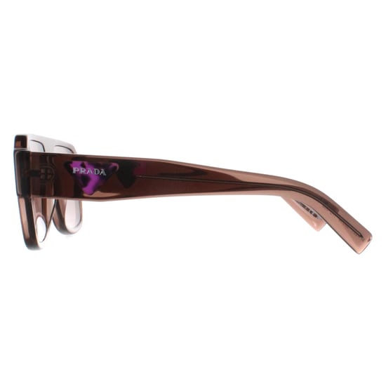 Prada Aviator Herren Transparent Braun Hellbraun PR22YS - Image 3