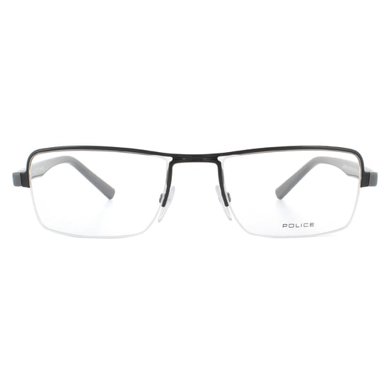 Police Halbrand Brille Shiny Schwarz für Herren - Image 1