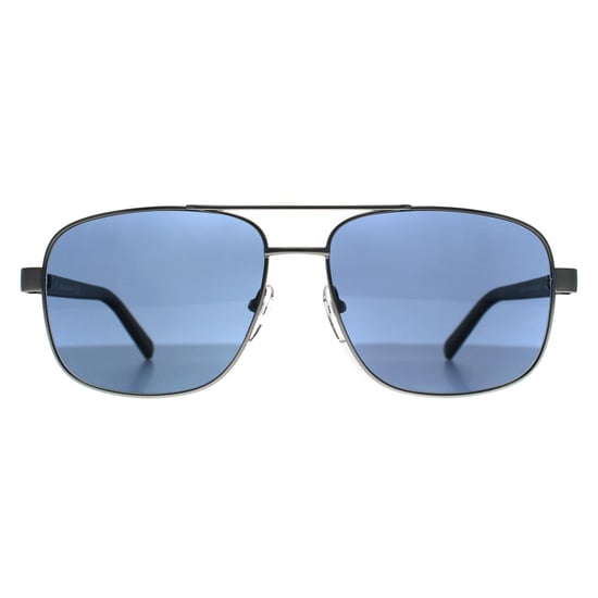 BMW Rechteckige Herren Mattes Licht Palladium Blau Polarisiert BS0039 - Image 1