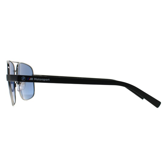 BMW Rechteckige Herren Mattes Licht Palladium Blau Polarisiert BS0039 - Image 3
