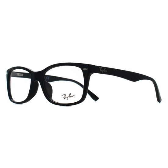 Ray-Ban Rectangular Plastic Unisex Eyeglasses Black / Clear Lens - Image 2