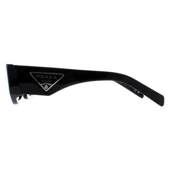 Prada Rechteck Unisex Schwarz Dunkelgrau PR09ZS - Image 3