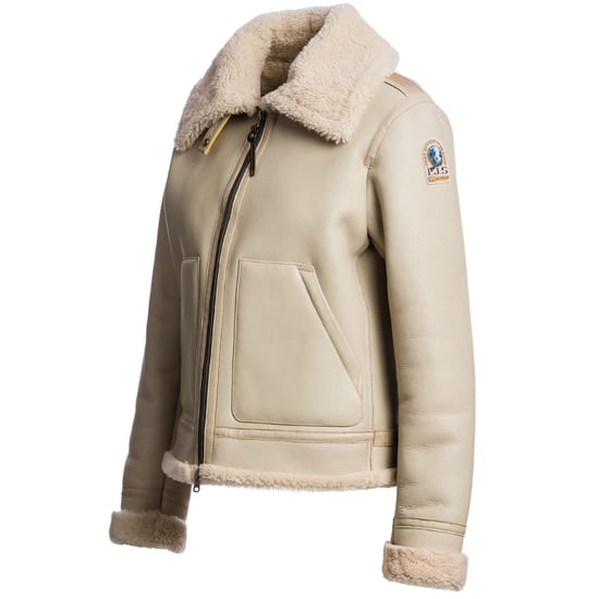 Parajumpers Gialean Special Lederjacke In Haferbraun - Image 3