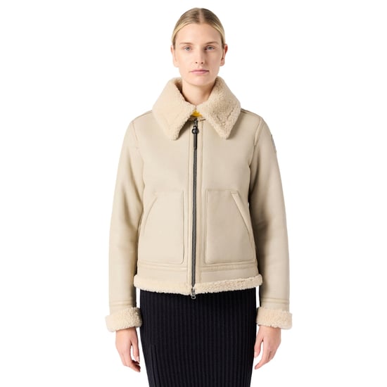 Parajumpers Gialean Special Lederjacke In Haferbraun - Image 4