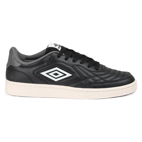 Umbro Clayton Leder Schwarz/Castlerock/Weiß Sneaker - Image 1
