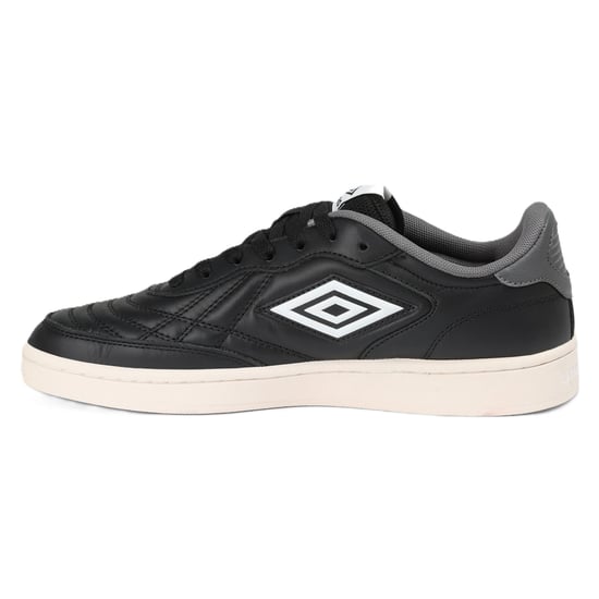 Umbro Clayton Leder Schwarz/Castlerock/Weiß Sneaker - Image 2