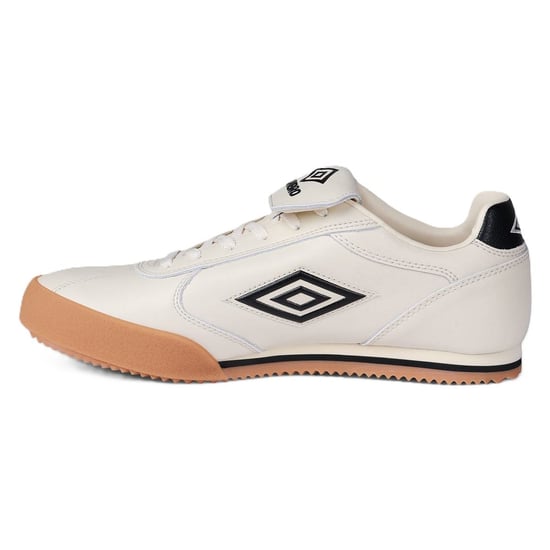 Umbro 5V5 Leder Antique Weiß/Schwarz Trainer - Image 2