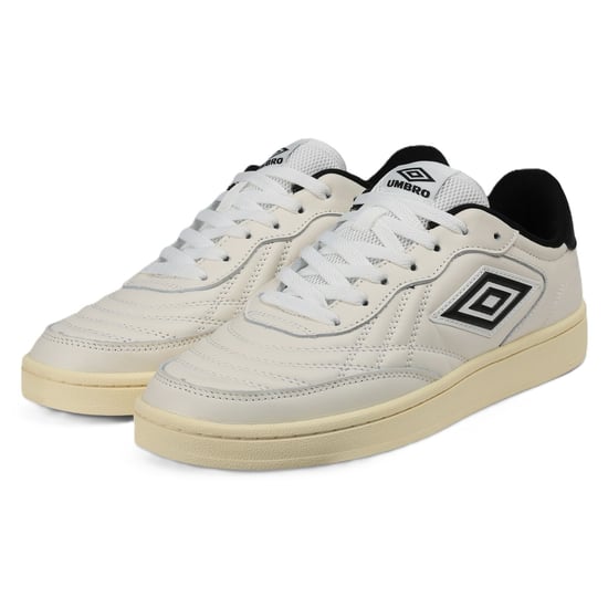 Umbro Clayton Leder Schuhe Weiß/Pastellgelb/Schwarz - Image 3