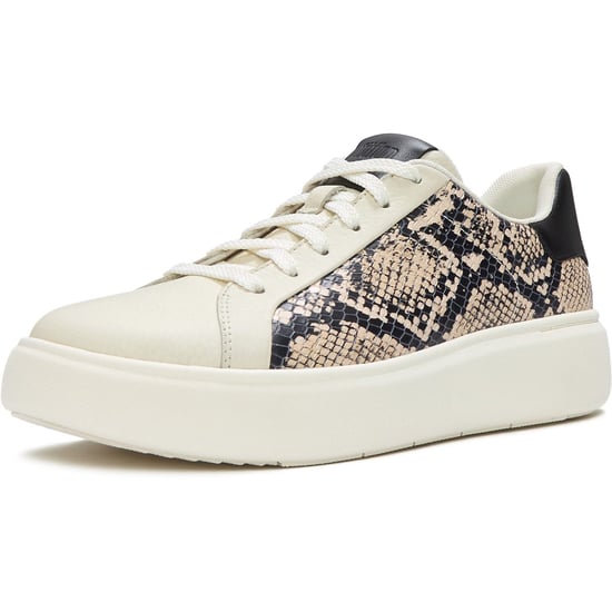 Fitflop RTG Schnürleder Damen Sneaker Hazy Taupe/Schwarz - Image 1