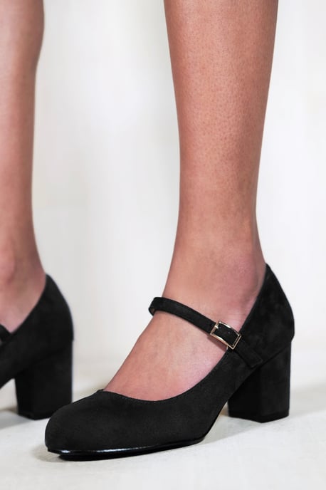 Where's That From Womens 'Araceli' Wide Fit Block Heel Mary Jane Pumps - Image 2
