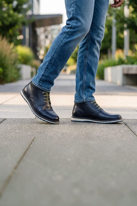 Pikolinos Herrenblaue Leder-Schnürstiefel mit Schnürung – Berna - Image 2