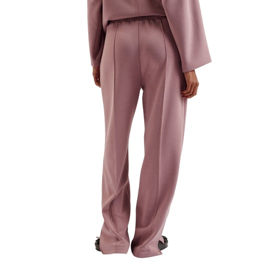 Damen Ted Baker Einfarbige Gemusterte Offene Saum Gerade Jogginghosen in Dämmerrosa - Image 4