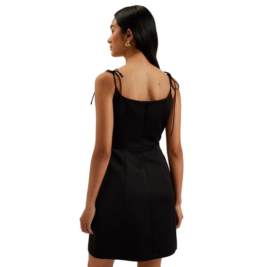 Damen Ted Baker Trägerkleid mit Rundhalsausschnitt in Schwarz - Image 3