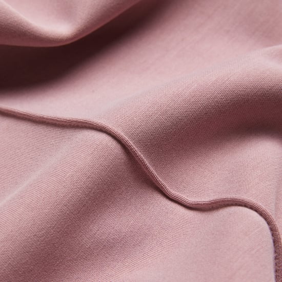 Damen Ted Baker Einfarbige Gemusterte Offene Saum Gerade Jogginghosen in Dämmerrosa - Image 6