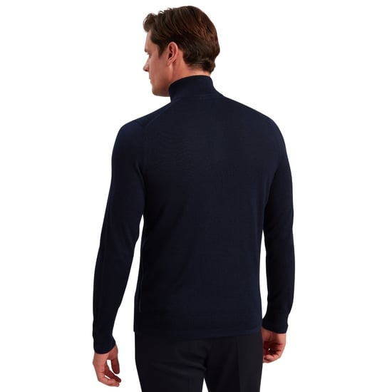 Sweat Limehas Merino Wool Core Demi-Zip Ted Baker Pour Homme en Bleu Marine - Image 6