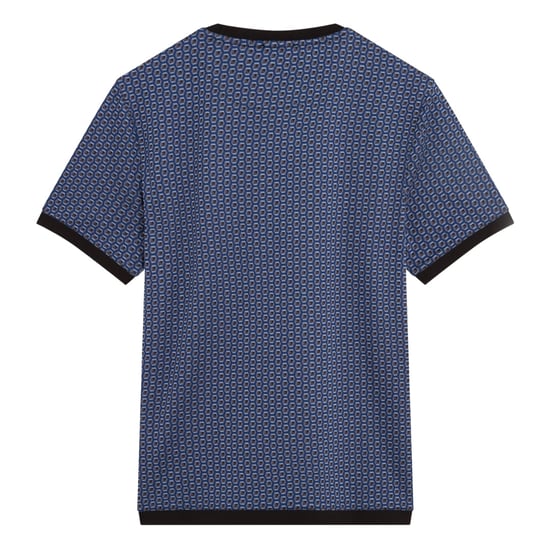Herren Ted Baker Regular Fit T-Shirt mit geografischem Druck in Dunkelblau - Image 2
