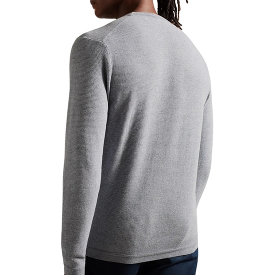 Ted Baker Staylay Herren grauer strukturierter Pullover - Image 3