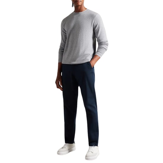 Ted Baker Staylay Herren grauer strukturierter Pullover - Image 4