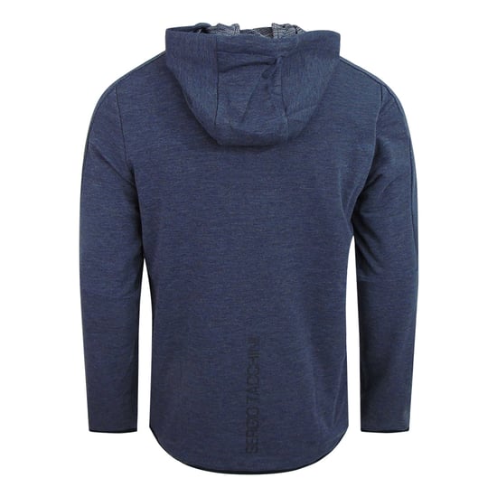 Sergio Tacchini Langarm halb Reißverschluss auf Kapuze graue Herren Idra Pullover 37678 961 - Image 2