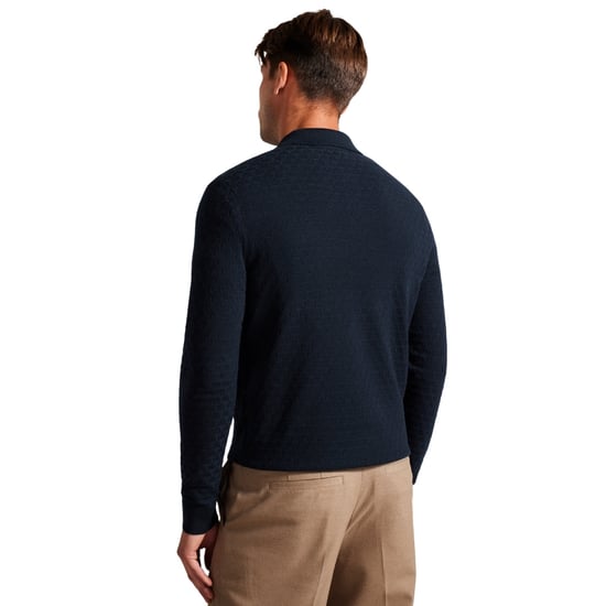 Ted Baker Morar Mens Navy Strick -Polohemd - Image 2