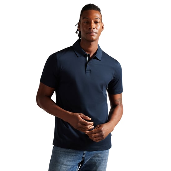 Polo Zeiter Slim toucher doux Ted Baker Pour Homme en Bleu Marine - Image 5