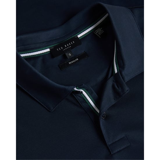 Polo Zeiter Slim toucher doux Ted Baker Pour Homme en Bleu Marine - Image 6