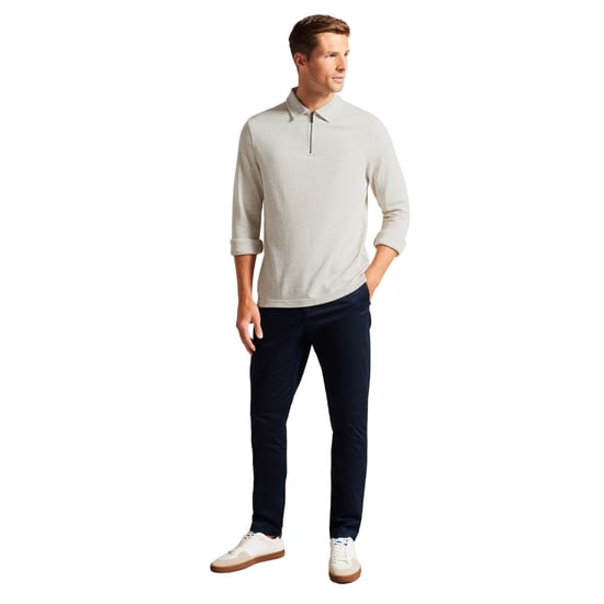 Ted Baker Karpol Herren Creme Modal Pullover - Image 6