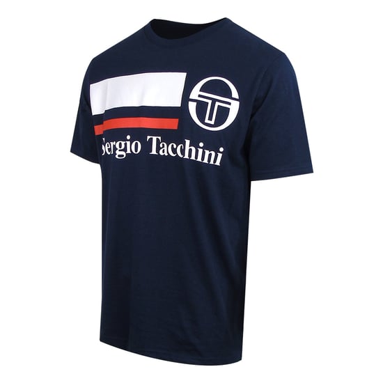 Sergio Tacchini Falcade Herren Navy T-Shirt - Image 3