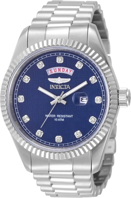 Invicta Specialty 51043 Herrenuhr - Quarzwerk - Edelstahl mit blauem Zifferblatt - 43 mm - Image 1