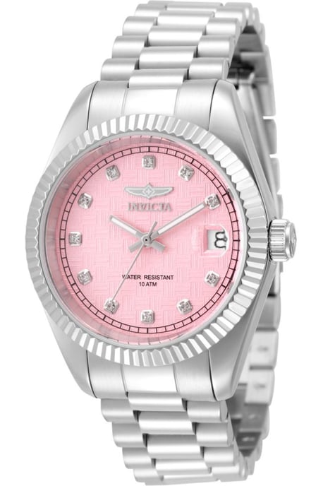 Invicta Specialty 51041 Damenuhr - Quarzwerk - Edelstahl mit pinkfarbenem Zifferblatt - 36 mm - Image 1