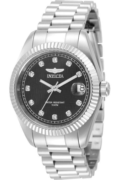 Invicta Specialty 51035 Damenuhr - Quarzwerk - Edelstahl mit schwarzem Zifferblatt - 36 mm - Image 1