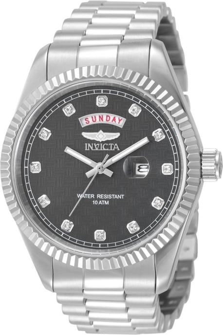 Invicta Specialty 51047 Herrenuhr - Quarzwerk - Edelstahl mit grauem Zifferblatt - 43 mm - Image 1