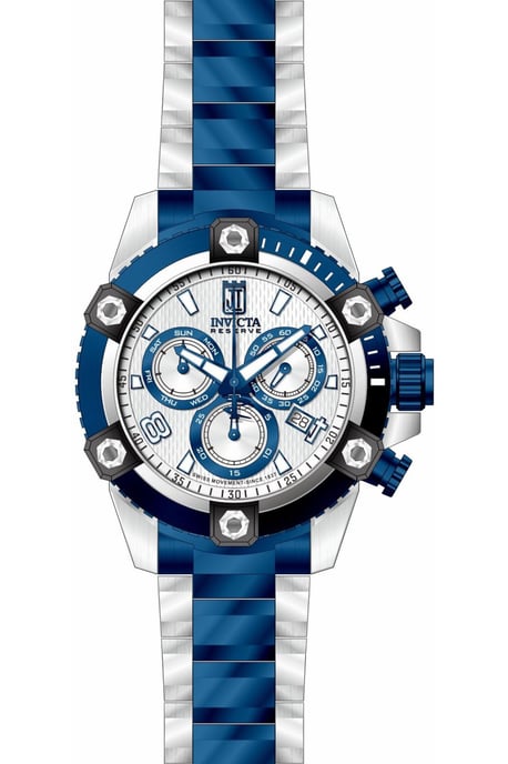 Invicta Jason Taylor 51273 Herrenuhr - Quarzwerk - Edelstahl mit silbernem Zifferblatt - 50 mm - Image 1