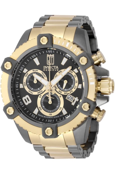 Invicta Jason Taylor 51276 Herrenuhr - Quarzwerk - Edelstahl mit schwarzem Zifferblatt - 50 mm - Image 1
