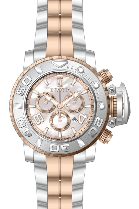 Invicta Jason Taylor 51320 Herrenuhr - Quarzwerk - Edelstahl mit Perlmuttzifferblatt - 58 mm - Image 1