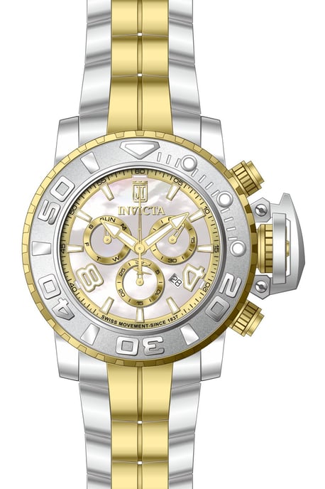 Invicta Jason Taylor 51319 Herrenuhr - Quarzwerk - Edelstahl mit Perlmutt Zifferblatt - 58 mm - Image 1