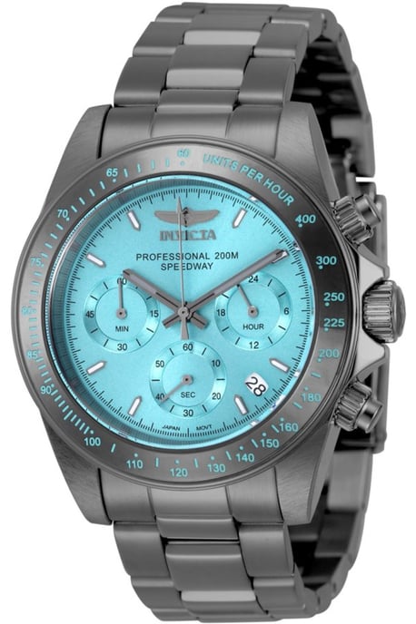 Invicta Speedway 50820 Herrenuhr - Quarzwerk - Edelstahl mit blauem Zifferblatt - 39 mm - Image 1