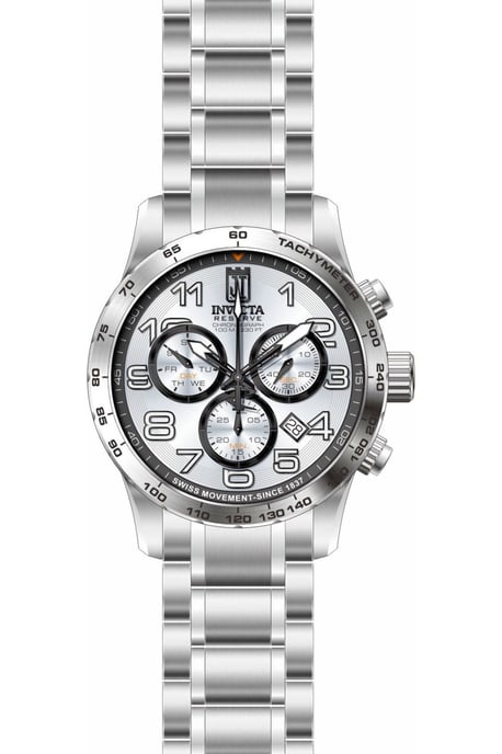 Invicta Jason Taylor 51259 Herrenuhr - Quarzwerk - Edelstahl mit silbernem Zifferblatt - 48 mm - Image 1