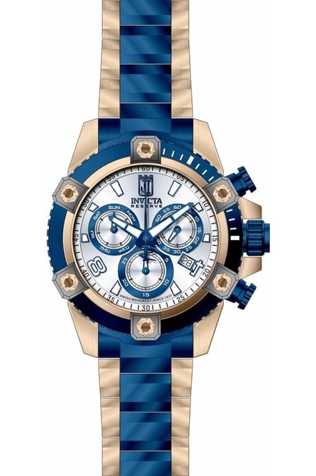Invicta Jason Taylor 51280 Herrenuhr - Quarzwerk - Edelstahl mit silbernem Zifferblatt - 50 mm - Image 1