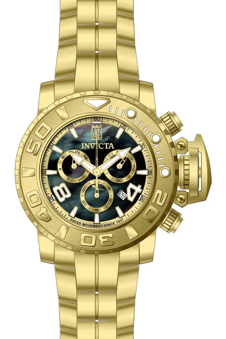 Invicta Jason Taylor 51318 Herrenuhr - Quarzwerk - Edelstahl mit Perlmutt Zifferblatt - 58 mm - Image 1